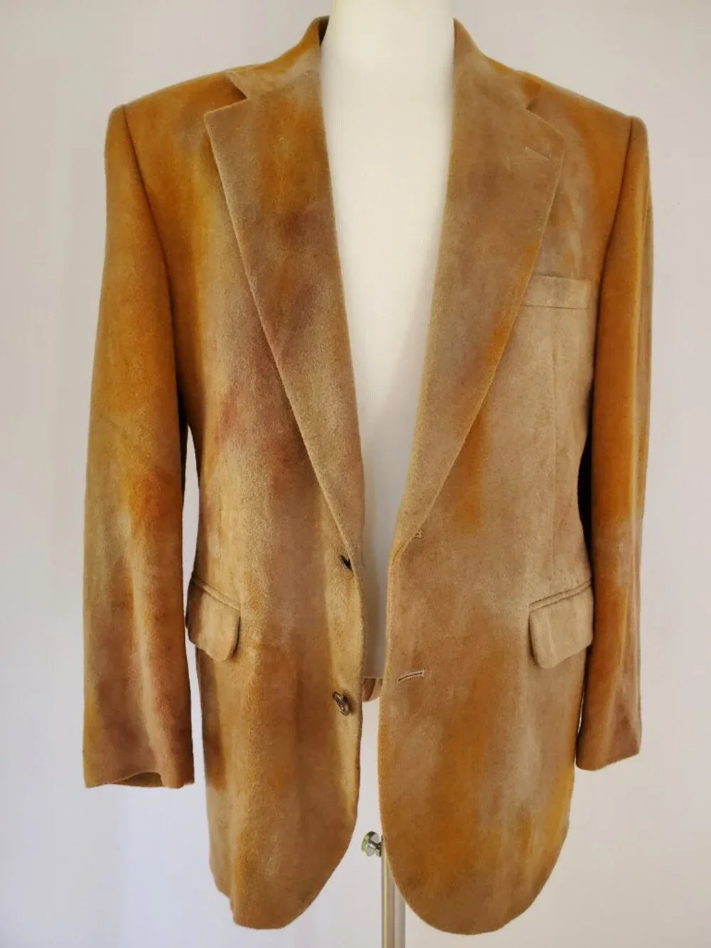 Vintage Camel Wool Jacket Coat Blazer Brown large XL tan camo black gray tie dye